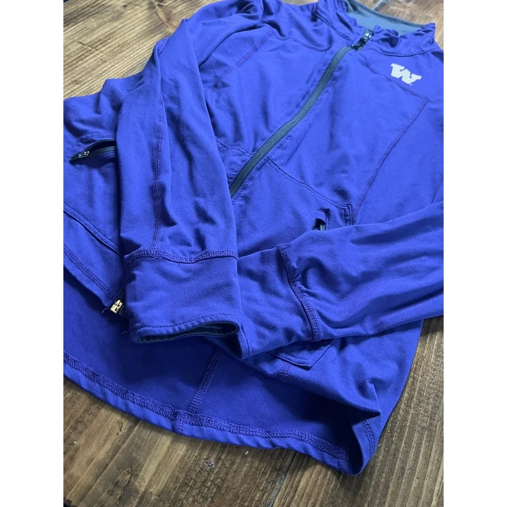 Colosseum Washington Huskies Full Zip‎ Athletic Jacket Purple Womens XL NCAA W